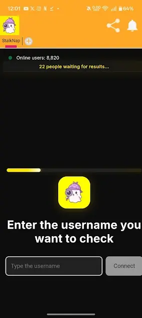 Screenshot of Stalknap Android